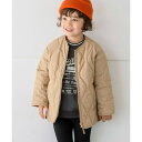 ザ ショップ ティーケー キッズ THE SHOP TK(Kids) 【100-140】キルティングサイドボタンジャケット （ベージュ(052)）