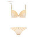 アモスタイルバイトリンプ AMOSTYLE BY Triumph デイリーAMOSTYLE ブラ&ショーツセット ロマンティックコルセット 502 B-Dカップ 【返品不可商品】 （パウダー）