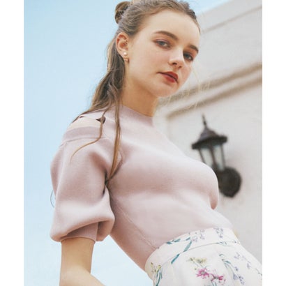 ノエラ Noela オープンショルダーニット （ピンク）のサムネイル