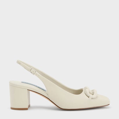 チャンキーチェーン スリングバックパンプス （Chalk）のサムネイル