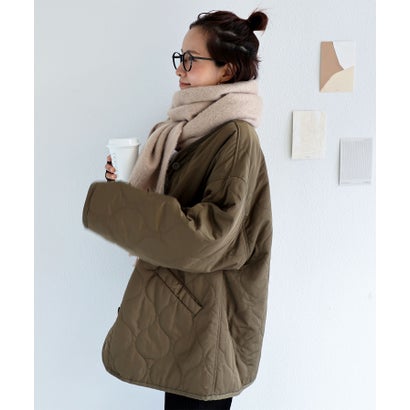 アンドミー and Me フェイクウール起毛ボリュームマフラーストール （ライトベージュ）のサムネイル