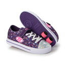 ヒーリーズ HEELYS SNAZZY-PURPLE/MULTI RAINBOW NYLON CANVAS （パープル）