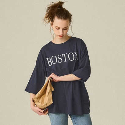 コカ coca ビッグシルエットプリントTシャツ （Navy）のサムネイル
