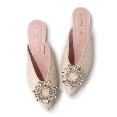 プリティ バレリーナ PrettyBallerinas ELLA agata-crystal brooch-mules（エラ アガタ クリスタルブローチ）ミュール （AGATA_crystal）のサムネイル