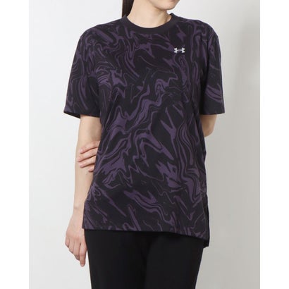 アンダーアーマー UNDER ARMOUR レディース 半袖Tシャツ UA COTTON PRINTED TEE 1378311 （Black / /）