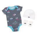 ナイキ NIKE ジュニア Tシャツハーフパンツセット HAT BODYSUIT BOOTIE 3PIECE SET NN0904-06【返品不可商品】 （Diffused Blue）