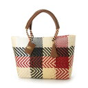 ウーヴン WOVEN ウーヴン WOVEN メルカドバッグ かごバッグ （BEIGE WHITE BLACK RED）