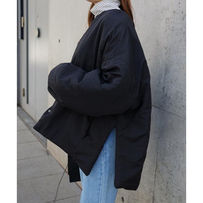 アンドミー and Me サイドファスナー ノーカラー ジャケット （ブラック）のサムネイル