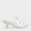 Madison マディソン ダブルバックルシースルーミュール (White) 5,366円