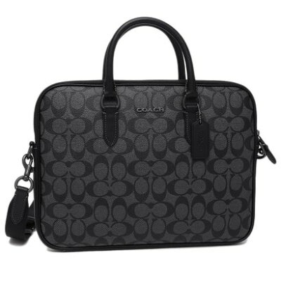 コーチ COACH アウトレット ビジネスバッグ ブリーフケース シグネチャー ブリーフケース グレー メンズ COACH CJ630 QBO4G (チャコール)
