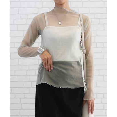 アクアガレージ aquagarage ラメシアートップス レディース 春 夏 （ミント）のサムネイル