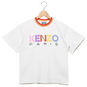 ケンゾー KENZO Tシャツ ロゴ プリントT ホワイト マルチ キッズ KENZO 10P （WHITE）