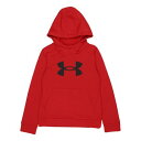 アンダーアーマー UNDER ARMOUR ジュニア スウェットフルジップ UAアーマーフリース ビッグロゴ フーディー 1379799 （Red / / Black）