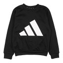 アディダス adidas ジュニア スウェットトレーナー U TRAIN ESS クルースウェット IK4647 （ブラック）