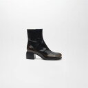 ADELA LEATHER BOOTS （GLOSS BROWN）