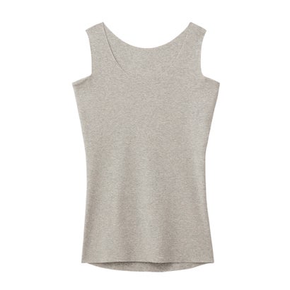 ホットマジック HOTMAGIC 裏起毛であったか 綿のチカラ 汗取り付き タンクトップ （グレーモク）のサムネイル