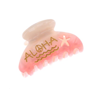 【kahiko】ALOHAバンスクリップ ピンクのサムネイル
