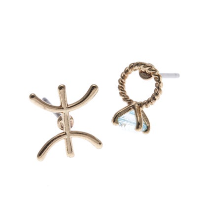 【チャイハネ】HAPPY★HOROSCOPE / ホロスコープ12星座ピアス ライトブルー