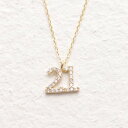 マ シェール コゼット ma chere cosette 記念日の数字をあなたに No.0〜31 ナンバーネックレス『Chaque jour』(21)