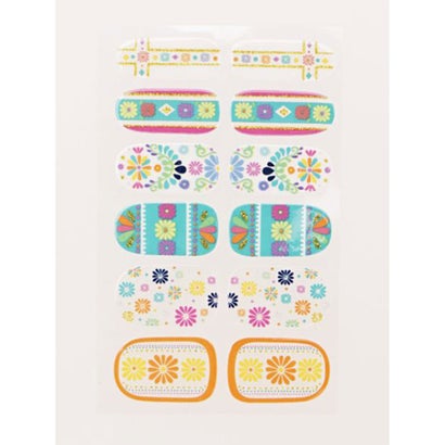 【チャイハネ】ETHNIC ネイルシール DECO tte Nail（デコッテネイル）ラメ入り A【返品不可商品】