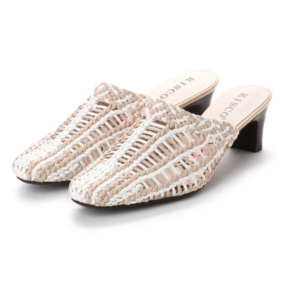 キスコ KISCO メッシュミュール （ベージュホワイト）