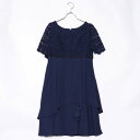 ジュネビビアン Genet Vivien レースワンピース (ネイビー)
