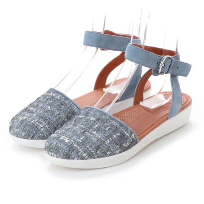 フィットフロップ FitFlop COVA CLOSED-TOE SANDALS - LUXE-TWEED （Dove Blue）