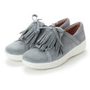 フィットフロップ FitFlop F-SPORTY II LACE UP FRINGE SNEAKERS - SUEDE （Dove Blue）