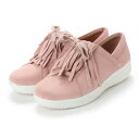 フィットフロップ FitFlop F-SPORTY II LACE UP FRINGE SNEAKERS - SUEDE （Dusky Pink）