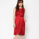 ジュネビビアン Genet Vivien レースアップパーティードレス (レッド)