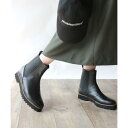 フィン Fin 厚底サイドゴアブーツ【低反発スポンジ入り】 (ブラック)