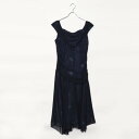 ジュネビビアン Genet Vivien シフォンラメドレス (ネイビー)