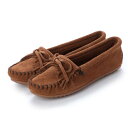 ミネトンカ MINNETONKA KILTY Suede Moccasin Shoes （ダークブラウン）