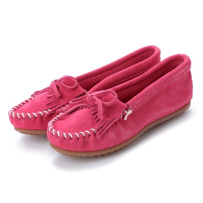 ミネトンカ MINNETONKA KILTY Suede Moccasin Shoes （ピンク）