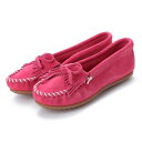 ミネトンカ MINNETONKA KILTY Suede Moccasin Shoes (ピンク)