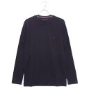 トミー ヒルフィガー Tシャツ メンズ トミー ヒルフィガー TOMMY HILFIGER ベーシック ロングスリーブ Tシャツ （ネイビー）