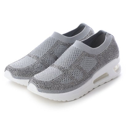ゴムゴム Gomu56 軽量キラキラニットスニーカー (グレー)