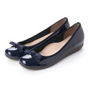 リーカ RiiiKa リボンフラットレインパンプス (navy)