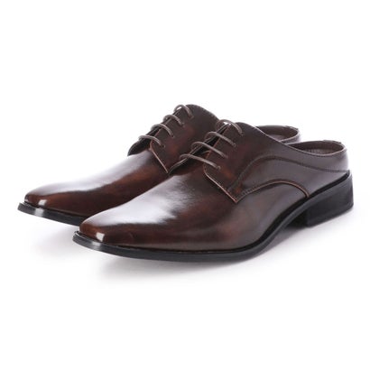 ジーノ ZEENO ビジネスシューズ メンズ サンダル 紳士靴 ビット ローファー スリッパ スリッポン 革靴 通気性 クールビズ（D/Brown）