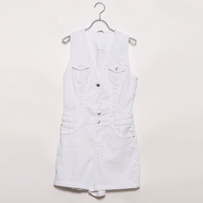 ゲス GUESS BELLA DENIM ROMPER (OPTIC WHITE)