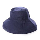 スカラ SCALA レディースUVカット帽子LC399R GIANA BOW (ネイビー)