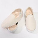 ジョニーアンドジェシー Johnny & Jessy フラワーレーススリッポン (アイボリー)