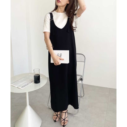 ジーラ GeeRA 上品ジャンパースカート ロング丈 （ワイン）