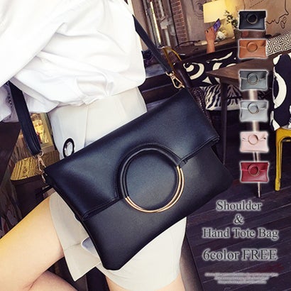 アミュレット Amulet ショルダー＆ハンドトートバッグ韓国ファッションレディース2way上品便利オシャレ（ピンク） locondo-12196976 LOCOMALL(ロコンド公式ストア) サンプル画像2