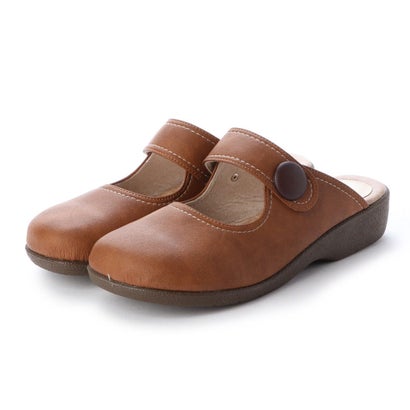 イタリコ ITALICO 日本製 楽ちん クルミボタン リゾート サボ クロッぐサンダル （キャメル）