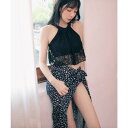 オシャレボ OSYAREVO 【ネット限定】【3点セット】パレオ付き ハイネック×レース スイムウェア 水着 (ブラック×レオパード)