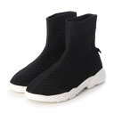 グラウンドグリーンストア ground green store レースメッシュソックスブーツ (ブラック)