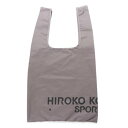 ヒロココシノスポーツ HIROKO KOSHINO SPORTS 折りたたみお買い物バッグ (グレー)