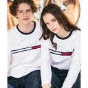 トミー ヒルフィガー TOMMY HILFIGER 【オンライン限定】トミー ヒルフィガーロゴロングスリーブTシャツ / TINO TEE（ホワイト）