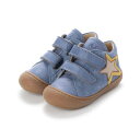 ヨーロッパコンフォートシューズ EU Comfort Shoes Naturino ベビーハイカットスニーカー (ブルー)